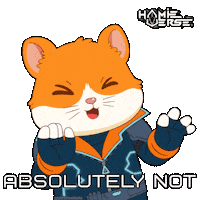 No Deal Hamster Sticker by Hamieverse