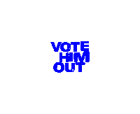 votehimoutinc democrat vote blue vote him out blue wave Sticker