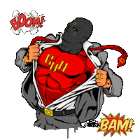 Hero Streetwear Sticker by Gunoven