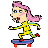 Illustration 80S Sticker