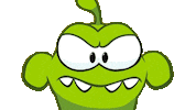 Angry Cuttherope Sticker by Om Nom