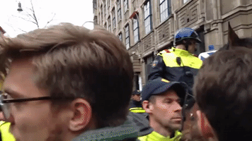 Police Remove Demonstrators From Amsterdam University Building