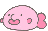 Blobfish Sticker by KdeeStix
