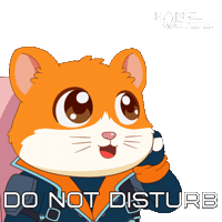 Disturb Leave Me Alone Sticker by Hamieverse