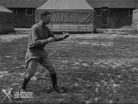 NationalWWIMuseum black and white wrestling fighting military GIF