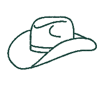 Hat Texas Sticker by Meanwhile Brewing