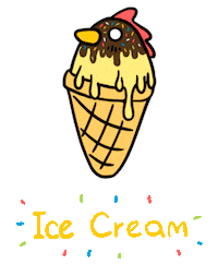 summer chocolate Sticker by Blue wolf