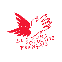 Hand Helping Sticker by Secours populaire français