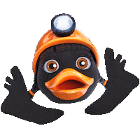 salzwelten duck wings hands up salzburg Sticker