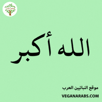 Allah Akbar GIF by VeganArabs