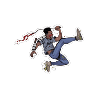 Graphic Novel Running Sticker by Vault Comics