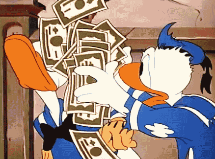Donald Duck Money GIF