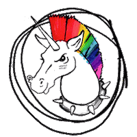 Friendlyunicorn unicorn friendly fu fufufu Sticker