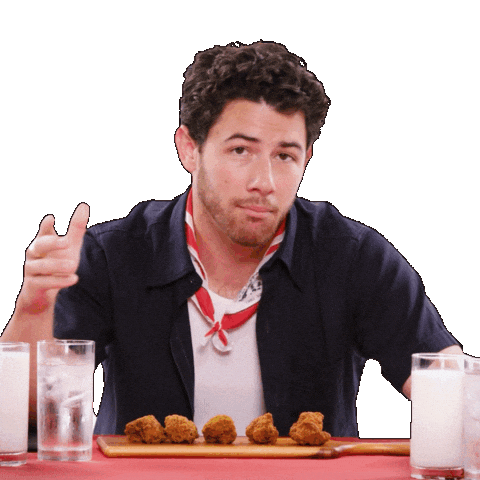 Nick Jonas Sticker by First We Feast