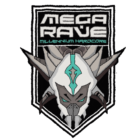 Rave Hardcore Sticker by RigeBookings