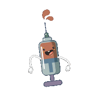 Flu Needle Sticker by UTHealth Houston