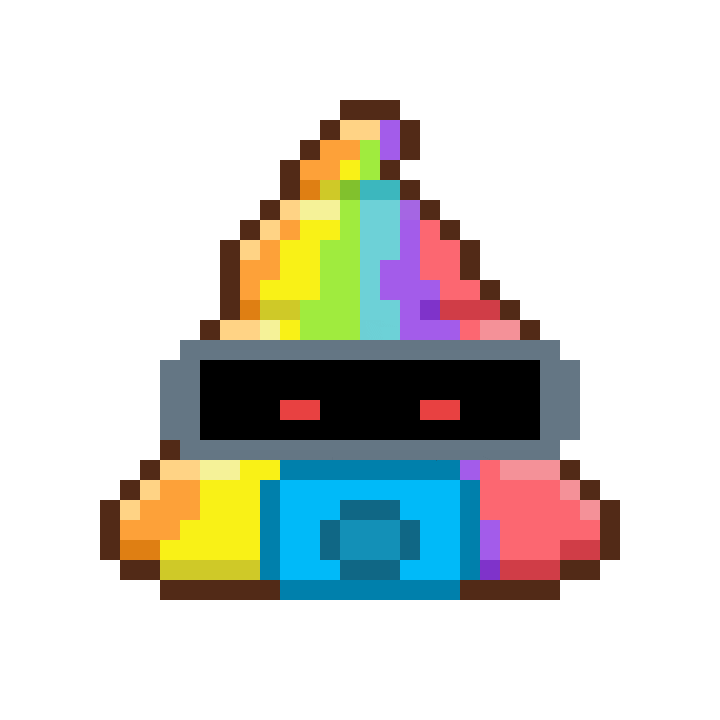 Art Shitting Sticker by Poopies.io