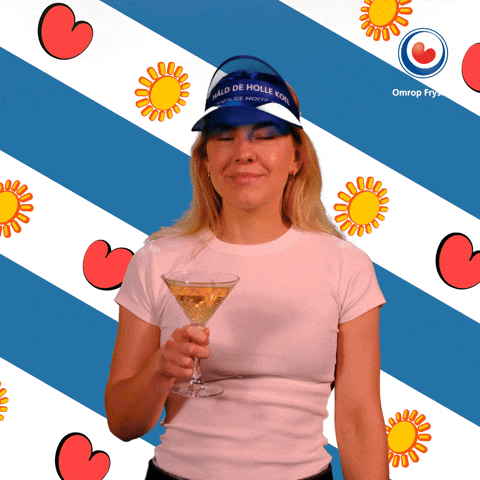 My Time Drinking GIF by Omrop Fryslân
