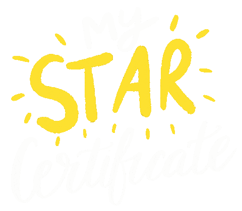 Twinkling Name A Star Sticker by Online Star Register