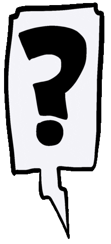 Onekon7 giphyupload cartoon comic question Sticker