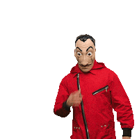 la casa de papel mask Sticker by NETFLIX