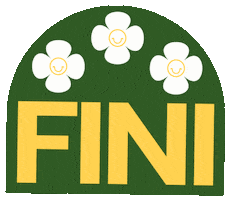 getfini white green sun flowers Sticker