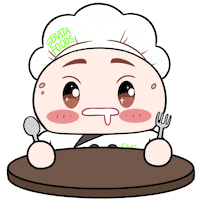Hungry Lets Eat Sticker by SerataFoods