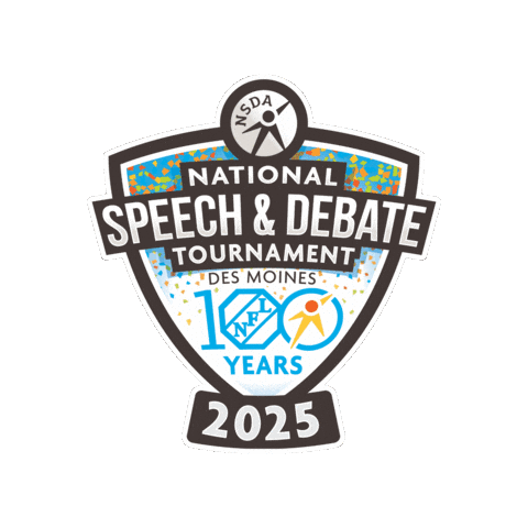 Des Moines Nationals Sticker by National Speech & Debate Association
