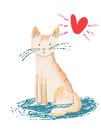 Gato Sticker by Veio na Mala