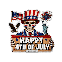 Independence Day Halloween Sticker