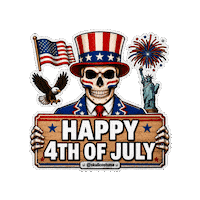 Independence Day Halloween Sticker