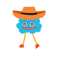 Feliz Sombrero Sticker by Gobierno de la Gente