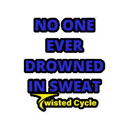 Workout Sweat Sticker by Twisted Cycle