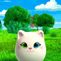 White Cat GIF by UpStudiosWorld