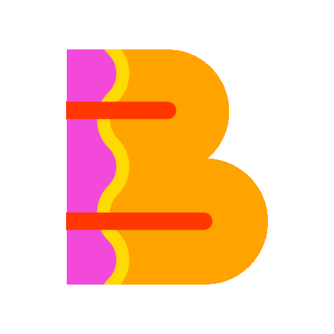 typography b Sticker by Zach Horst