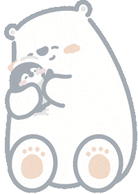 Polar Bear Love Sticker