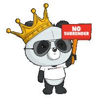 Never Give Up Confidence Sticker by PandaPals