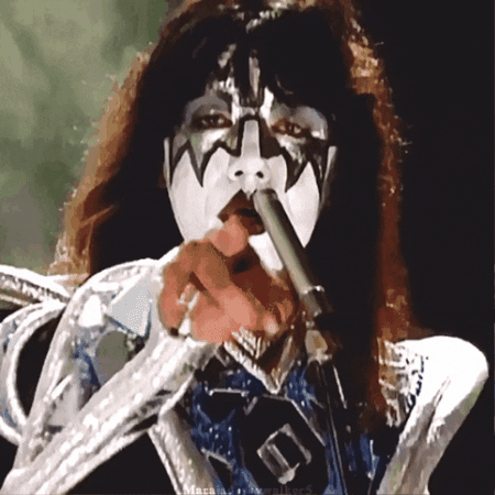 acefrehley giphygifmaker kiss wink ace frehley GIF