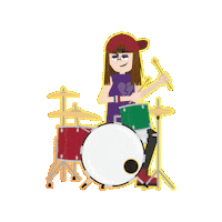 Christmas Drummer Sticker by The Garage