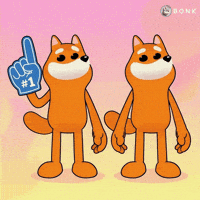 Foam Finger Waving GIF by BONK