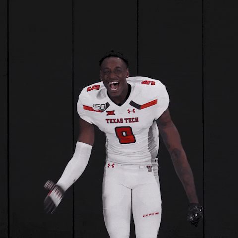 Texas Tech Red Raiders Football Reaction Pack GIF by Texas Tech Football
