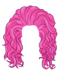 Drag Queen Hair Sticker by Sam