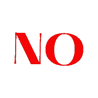 No No No Sticker by Maryanne Chisholm - MCArtist