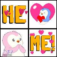 I Love You Heart Sticker by Pudgy Penguins