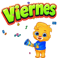 Greeting Spanish Sticker by Lucas and Friends by RV AppStudios