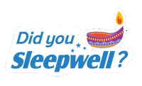 OfficialSleepwell celebration festival good morning lights Sticker