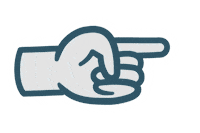 Hand Point Sticker by bytheway