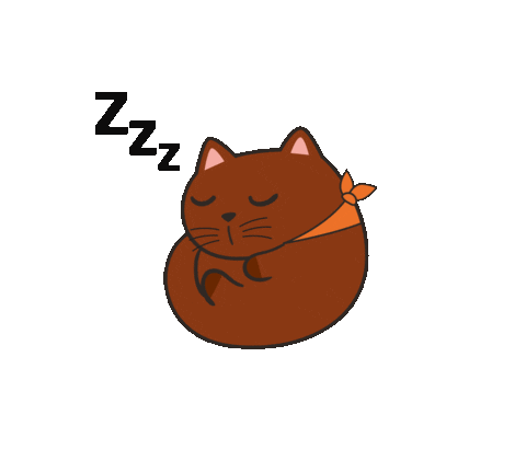 Sleepy Sticker by GentleCat