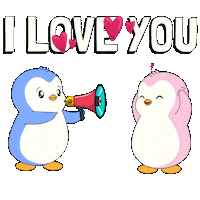 I Love Ya Sticker by Pudgy Penguins