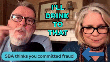 Raise Your Glass Drinking Wine GIF by Linda Rey & Trevor